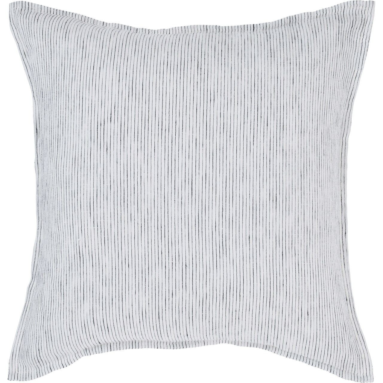 Signature Home Collection Herringbone Striped Square Throw Pillow - 20" - White and Black
